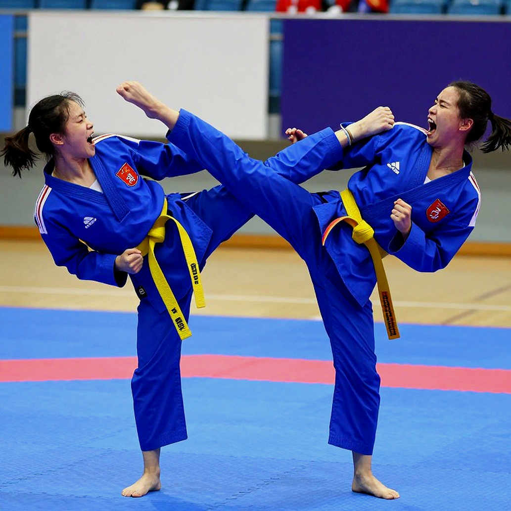 HCV karate kata đồng đội nữ ASIAD 2026: Việt Nam thắng bằng bài thi được chọn đúng